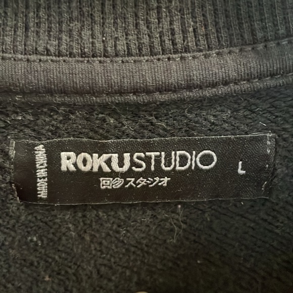 UNISEX ROKUSTUDIO Ghost Town Jason Crew Neck LONGSLEEVE SWEATSHIRT SIZE L Black - Picture 5 of 9